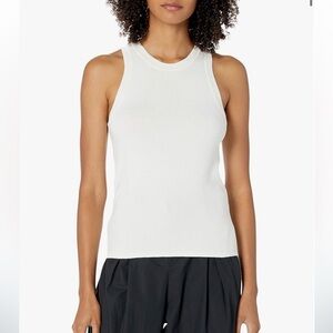 The Drop Women's Gina Fitted Sleeveless High-Neck Cut-In Sweater Tank